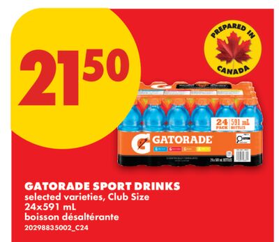 GATORADE SPORT DRINKS, 24x591 ml