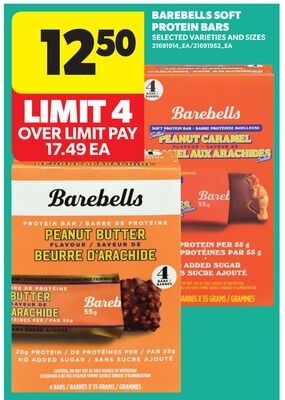 BAREBELLS SOFT PROTEIN BARS