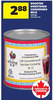ROOSTER® SWEETENED CONDENSED MILK, 300 ML