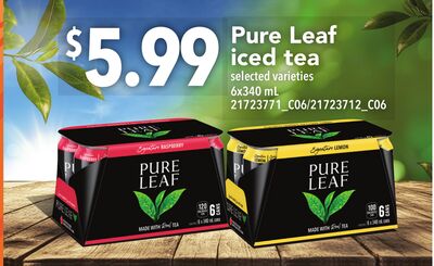 PURE LEAF ICED TEA, 6X340 ML