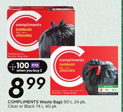 COMPLIMENTS Waste Bags