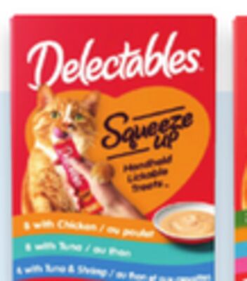 Delectables Squeeze Up cat treats variety pack