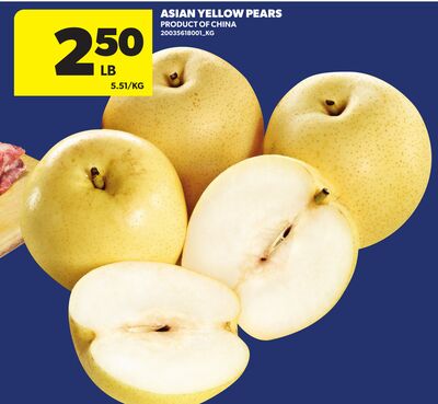 ASIAN YELLOW PEARS