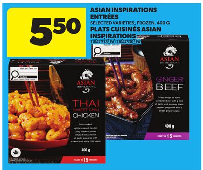 ASIAN INSPIRATIONS ENTRÉES, 400 G