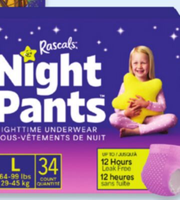 Rascals Night Pants nighttime underwear
