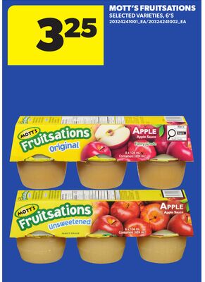 MOTT'S FRUITSATIONS, 6'S