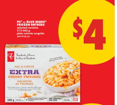 PC® BLUE MENU® FROZEN ENTREES, 212-365 G