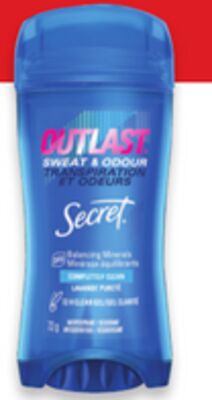 Secret Outlast deodorant or antiperspirant