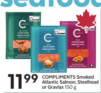 COMPLIMENTS Smoked Atlantic Salmon, Steelhead or Gravlax