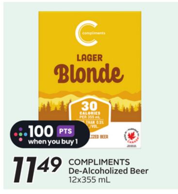 COMPLIMENTS De-Alcoholized Beer