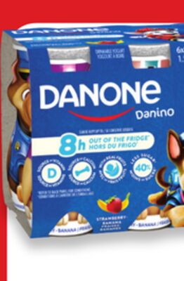 Danone Danino drinkable yogurt 6 x 93 mL
