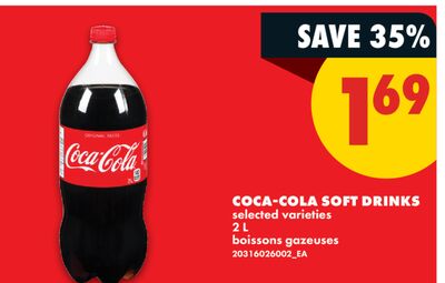 COCA-COLA SOFT DRINKS, 2 L