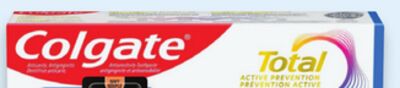 Colgate MaxFresh 150 mL or Total 120 mL toothpaste or 360°, SlimSoft charcoal or kids' Smiles toothbrush