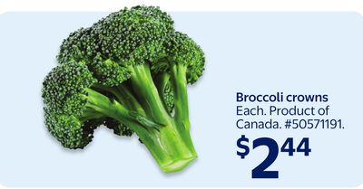Broccoli crowns