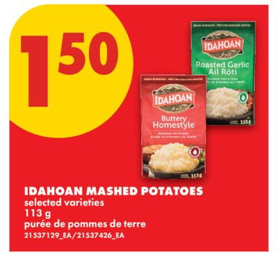 IDAHOAN MASHED POTATOES, 113 g