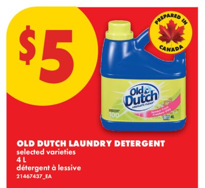 OLD DUTCH LAUNDRY DETERGENT, 4 L