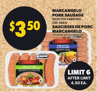 MARCANGELO PORK SAUSAGE, 250-500 G