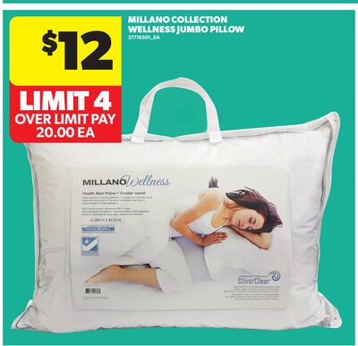 MILLANO COLLECTION WELLNESS JUMBO PILLOW