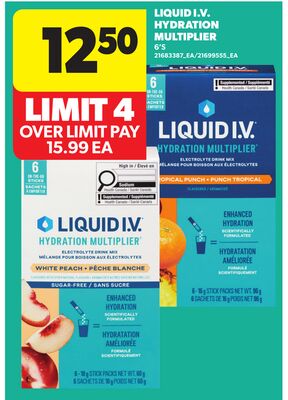 LIQUID I.V. HYDRATION MULTIPLIER, 6'S