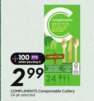 COMPLIMENTS Compostable Cutlery