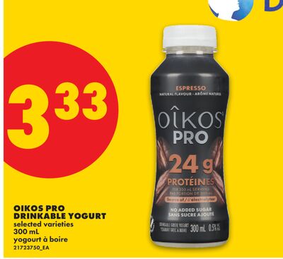 OIKOS PRO DRINKABLE YOGURT, 300 mL