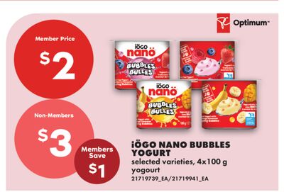 IÖGO NANO BUBBLES YOGURT, 4x100 g