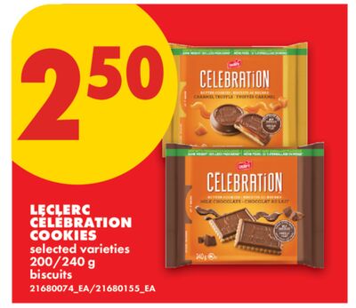 LECLERC CELEBRATION COOKIES, 200/240 G