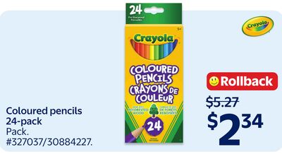 Crayola Coloured pencils 24-pack