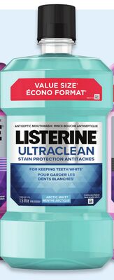 Listerine mouthwash Each. Selected varieties. 1.5 L.