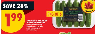 FARMER'S MARKET™ MINI CUCUMBERS, PKG OF 6