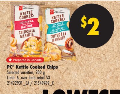 PC® KETTLE COOKED CHIPS, 200 g