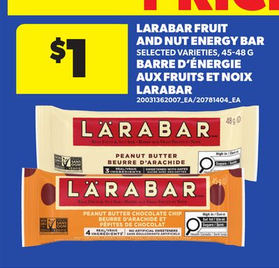 LARABAR FRUIT AND NUT ENERGY BAR, 45-48 G