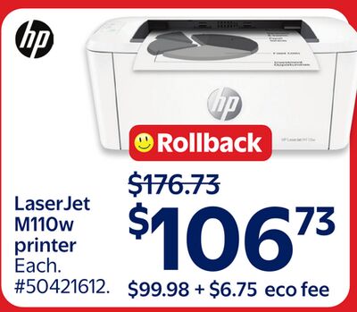 Laser Jet M110w printer