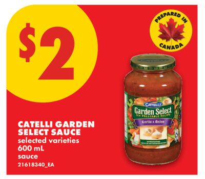 CATELLI GARDEN SELECT SAUCE, 600 mL