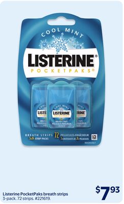 Listerine PocketPaks breath strips