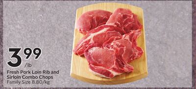 Fresh Pork Loin Rib and Sirloin Combo Chops