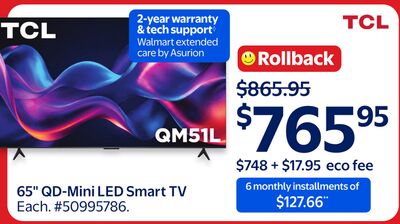 TCL 65" QD-Mini LED Smart TV