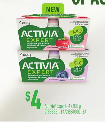 ACTIVIA® EXPERT, 4 X 100 G