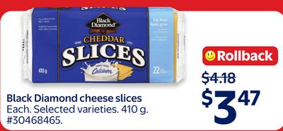 Black Diamond cheese slices