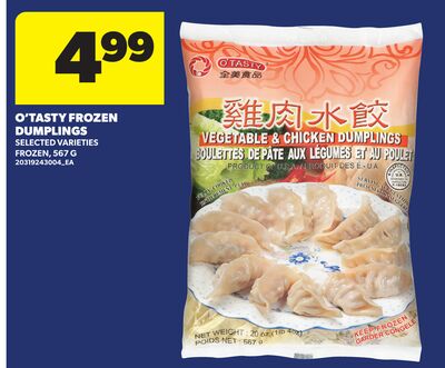 O'TASTY FROZEN DUMPLINGS, 567 G
