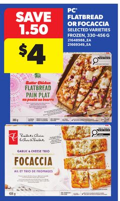 PC® FLATBREAD OR FOCACCIA, 330-456 G