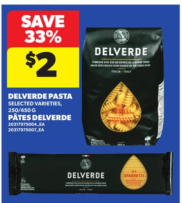 DELVERDE PASTA, 250/450 G