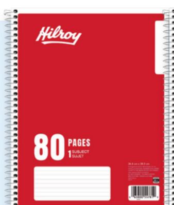 80-Page 1-subject notebook