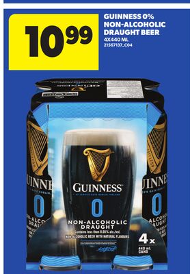 GUINNESS 0% NON ALCOHOLIC DRAUGHT BEER, 0X640 ML