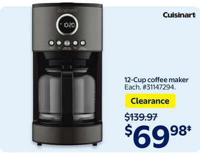 Cuisinart 12-Cup coffee maker