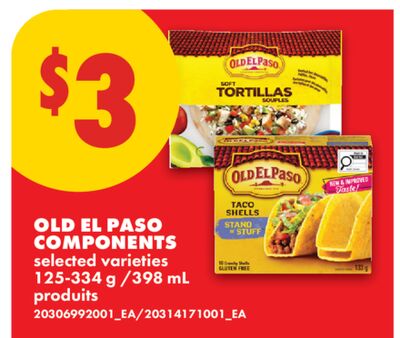OLD EL PASO COMPONENTS, 125-334 g / 398 mL