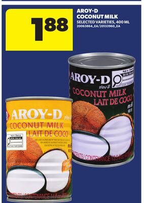AROY-D COCONUT MILK, 400 ML