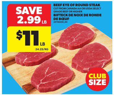 BEEF EYE OF ROUND STEAK