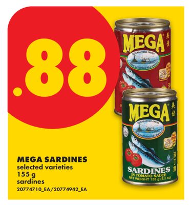 MEGA SARDINES, 155 G