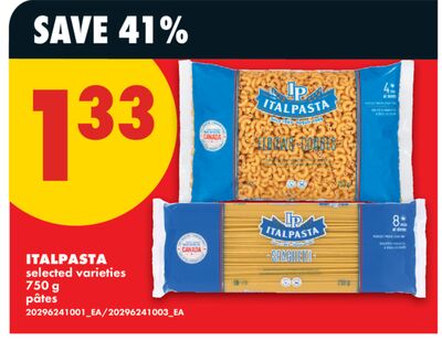 ITALPASTA pâtes, 750 G